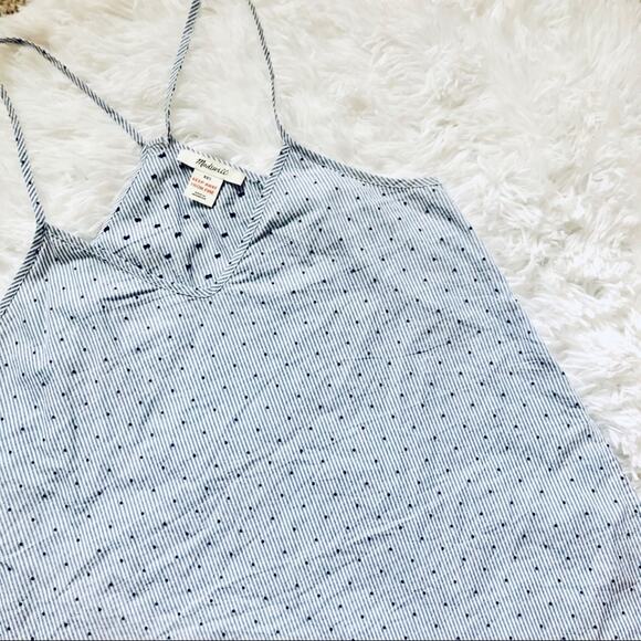 MADEWELL • Pointelle Pinstriped String Tank Top - Picture 2 of 6